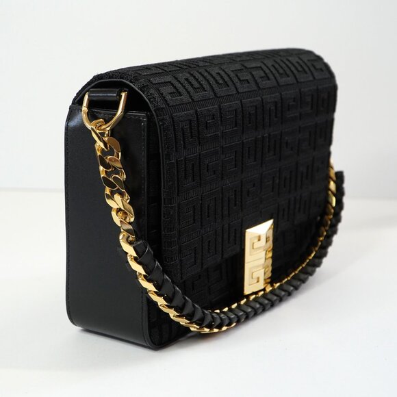 *FINAL SALE* Givenchy Medium 4G Bag in 4G Embroidered Canvas with Chain - Picture 2 of 14